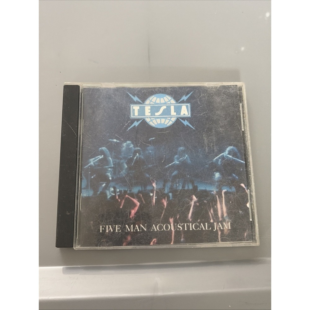 Tesla – Five Man Acoustical Jam CD 1990 Hard Rock Live Geffen Album Vintage